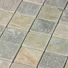 Fliesen aus quarzit und in quarzitoptik verleihen ihren wohnräumen eine hochwertige und individuelle note. Mosaikfliese Greek Road Quarzit Matt Grau Beige Natur 30x30 Cm Fliesenxl Com
