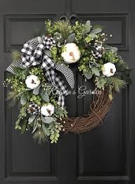 Black And White Wreath Ideas Fall Farmhouse Wreath Farmhouse Fall Wreath Fall Door Etsy Farmhouse Fall Wreath Fall Grapevine Wreaths Diy Fall Wreath