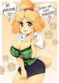 isabelle (animal crossing) drawn by parapatter | Danbooru