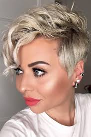 Short pixie haircut became famous in the sixties of last century. 35 Types Of Asymmetrical Pixie To Consider In 2020 Haircut For Thick Hair Curly Pixie Haircuts Short Hair Styles Pixie