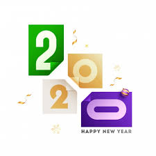 2020 Number In Different Color Paper Curl With Bauble And Snowflakes On White Background In 2020 Happy New Year 2020 Different Colors Paper