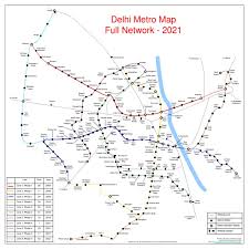 Metro er delhis stadigt voksende lokale tognetværk. Delhi Metro Map Delhi Rapid Transit