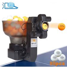 Huipang Table Tennis Robot Ping Pong Tenis Machine Automatic Tabletennis Free 80pcs 40 Pingpong Balls Pinpong Traini In 2020 Table Tennis Robot Table Tennis Ping Pong