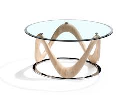 Newest oldest price ascending price descending relevance. Dune Collection Circular Coffee Table Sonoma Oak Chrome Clear Glass Valuemark Furniture