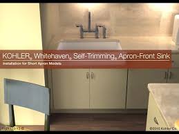 kohler whitehaven sink installation