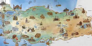 Conheça todas as regiões da turquia ( file:turquia map. Turquia Sitios Arqueologicos Mapa De Sitios Arqueologicos Na Turquia Mapa De Asia Ocidental E A Asia