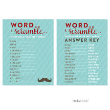 Baby scramble answer key 1. Buy Word Scramble Lil Man Mustache Boy Baby Shower Games 20 Pack Online In Taiwan 162156694