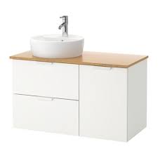 Mobilier Et Decoration Interieur Et Exterieur Meuble Sous Lavabo Meuble Lavabo Lavabo A Poser Meuble de salle de bain sous vasque/lavabo en bois mdf blanc comprenant 2 portes et 2 étagères à l'intérieur.