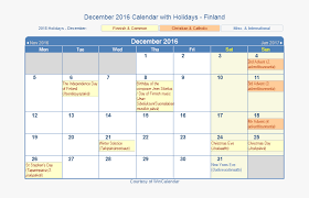 December 2016 Calendar With Fin Holidays 2021 Calendar With Jewish Holidays Hd Png Download Kindpng
