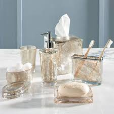Includes toothbrush holder, soap dispenser, and soap bath accessory sets • modern bath accessories • orb crackle glass. Vizcaya Mercury Bath Accessories Grandin Road