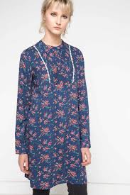 Defacto Marka Desenli Tunik Desenli Modeli Ve Sik Tasarimi Ile Pantolon Veya Taytlarinizla Rahatlikla Kombinleyebil Casual Dress Fashion Cold Shoulder Dress