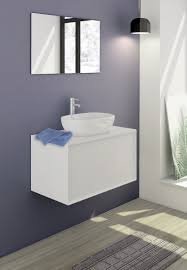 De zilveren spiegel met een afmeting van 90 bij 25 centimeter is gemaakt van glas en is 3. Mobilia Badezimmer Set 80 Cm 2 Tlg In Weiss Matt B 80 X T 46 X H 50 Cm Weiss 15020002 Serie Badezimmer Mobilia