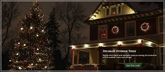 The small lights light up in sequence giving them the effect of a meteor shower or rain drops falling from the sky. Outdoor Christmas Yard Decorating Ideas