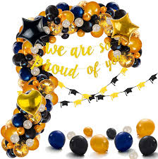 Navy gun crews consisting of gunner's mates, coxswains and boatswains, radiomen, signalmen, an occasional pharmacist's mate, and toward the end of the war a few radarmen serving at sea on merchant ships. Buy 104pack Graduation Decorations Navy Blue Black And Gold Balloons Arch Foil Balloons Graduation Decor For Graduation Party Supplies Retirement Party Decorations Black And Gold Party Supplies Online In Indonesia B08xyrg9p1