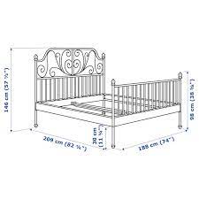 The light and airy design together with the sturdy metal bed frame will stand the test of time. Leirvik Bed Frame White Lonset Ikea