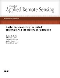 PDF) Light backscattering in turbid freshwater: A laboratory investigation