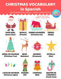Christmas Vocabulary In Spanish And English Classic Christmas Songs Jingle Bells Christmas Songs Lyrics