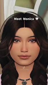 Meet Monica #sims4 #fyp #foryou #thesims4 #simstok #sims4cc #createasim  #ts4 #simmer #simnamorollyt
