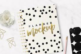 Planner Agenda 7x9 Mockup Planner Mockup Business Card Logo