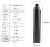 HPA 0.22/0.3/0.35/0.45L Gas Cylinder 300BAR 4500PSI 30MPA Air Tank  Sodastream CO2 Refill For Aquarium Diving Paintball Fittings - AliExpress