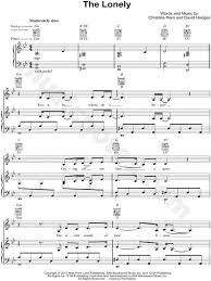 Print And Download The Lonely Sheet Music By Christina Perri Sheet Music Arranged For Piano Vocal Guitar In G Minor Sheet Music Christina Perri Music Lessons