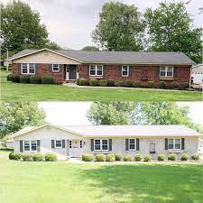 Apr 27, 2020 · brick is beautiful, yet there are colors that are more beautiful than others. Image May Contain House Sky Tree Plant Grass Outdoor And Nature Brick Ranch Houses Painted Brick House Design Your Dream House