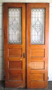 Antique Stained Glass Double French