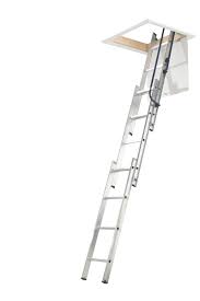 Mac Allister 3 Section 12 Tread Sliding Extension Loft Ladder Departments Diy At B Q Loft Ladder Diy Ladder Ladder
