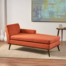 However, this modern chaise puts a new spin on the classic seat and helps this room feel unique and creative. Orange Chaise Lounges Target