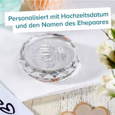 • 60 jahre arbeiten und streben, 60 an schönen tagen konntet ihr euer glück teilen, nun möchte ich mich aber beeilen! Kristall Mit Gravur Zur Diamantenen Hochzeit Mit Namen