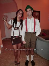 My Husband Boyfriend At The Time And I Had No Idea What To Be For Halloween After Hours Of Br Homemade Couples Costumes Couples Costumes Oktoberfest Costume