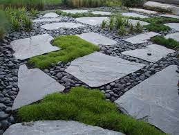 The design is simple, manicured, and geometric; Unique Tips Design Ideas On How To Landscape With Pavers