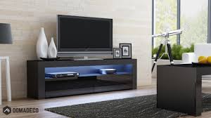 Milano 157 Classic Noir Contemporary Tv Stands Black Tv Stand Contemporary Tv Units