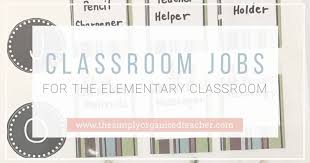 In this one, the kids are in the middle, and the jobs rotate. 10 Classroom Job Ideas For Elementary Classrooms