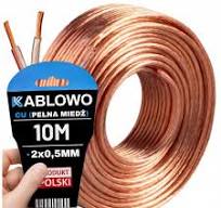 HANGSZÓRÓKÁBEL KÉTERES AUDIO KÁBEL HQ OFC CU 2x0,5MM KÁBEL 10M