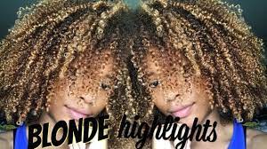 Burgundy highlights are almost always a hit with dark hair, making them a popular choice when it comes to highlights. Blonde Highlights On My Natural Hair Sunkissedcurls Youtube