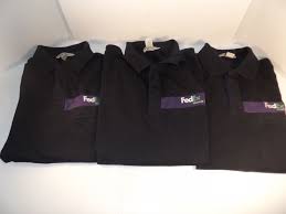 Lot Of 3 Fedex Ground Home Delivery Uniform Shirts Polo Style Size Large Moda Feminina Moda Feminino