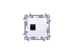 Dátová 1-zásuvka KONTAKT SIMON 10 1xRJ45 cat.6e biela C61.01/11