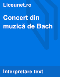 Am pornit pe drum ,la concertul de opera.acolo, va fii cei mai buni,jurati din lume.am ajuns, e timpul sa ne asezam pe scaune,incepe opera.concurenti canta foarte frumos,scena e aranjata frumos ,este o sala de ce să foloseşti brainly? Concert Din Muzica De Bach Comentariu Literar