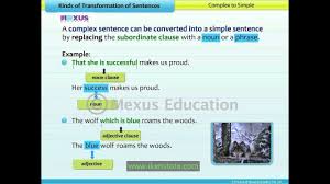 Kinds Of Transformation Of Sentences