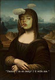  Wallpaper Monalisa Tapeta Aesthetic Tumblrwallpaper Monalisawallpaper Illustration Poster Object Drawing Pictures