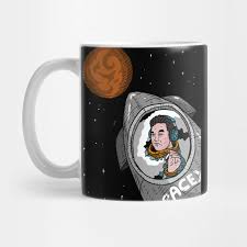 The starship prototype will descend under active aerodynamic control, accomplished by independent movement of two forward and two aft flaps on the vehicle. Elon Musk Rides Starship To Mars Fan Artwork Transparent Background Spacex Mug Teepublic