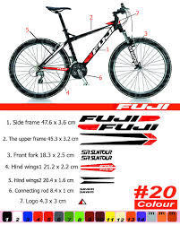 Fuji Bike Frame Sticker Autocollant Ot Velomoto Na Etsy Mtbstickers Bike Frame Giant Bikes Bike Stickers