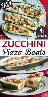 Get the ingredients for zucchini crisps and discover more low carb snacks at atkins. Easy Keto Zucchini Pizza Boats Low Carb Yum