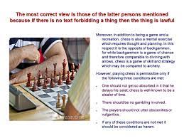 Makruh which is not haram but is not advisable either. The Lawful And Unlawful In Regards Chess Games Of Chance Singing Ppt Download