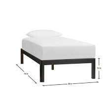 Experience luxurious comfort, whether calling it a night, catching a quick nap or just lounging about. Black Metal Twin Bed Frame 39 In W X 14 In H Thd Wdslbf T The Home Depot