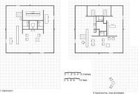 A 50 X 50 House For Mass Production 1951 An Unbuilt Project By Mies Van Der Rohe Van Der Rohe Mies