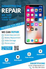 Smartphone Repair Flyer Smartphone Repair Iphone Repair Cell Phone Repair Shop Find & download free graphic resources for online shopping poster.