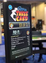 Online casinos will also throw in various bonus bets on the 'ante' and 'play' wagers too, which can increase players' winnings by as much as five times the original wager. Super Three Card Discussed In Table Games Gambling At Wizard Of Vegas