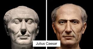 What did Julius Caesar look like as an adult man? What kind of facial hair  style did he prefer to wear? Did he ever cut his hair short or shave it off